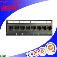 El mejor precio Ethernet RJ45 UTP cat5e panel de conexión de 16 puertos